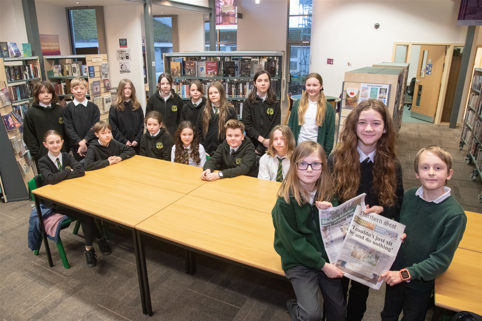 Meet the press gang at Milne's Primary and Milne's High. Picture: Daniel Forsyth