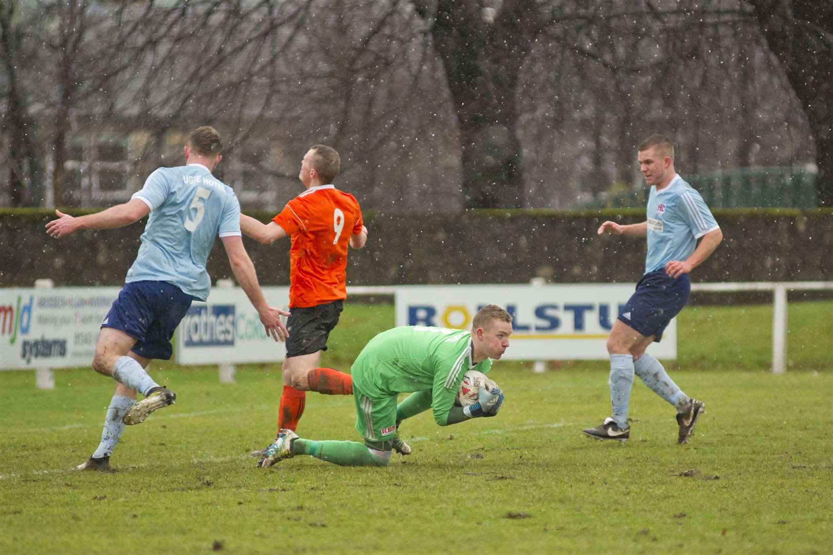 David Dey in action for Keith at Rothes. Picture: Daniel Forsyth.