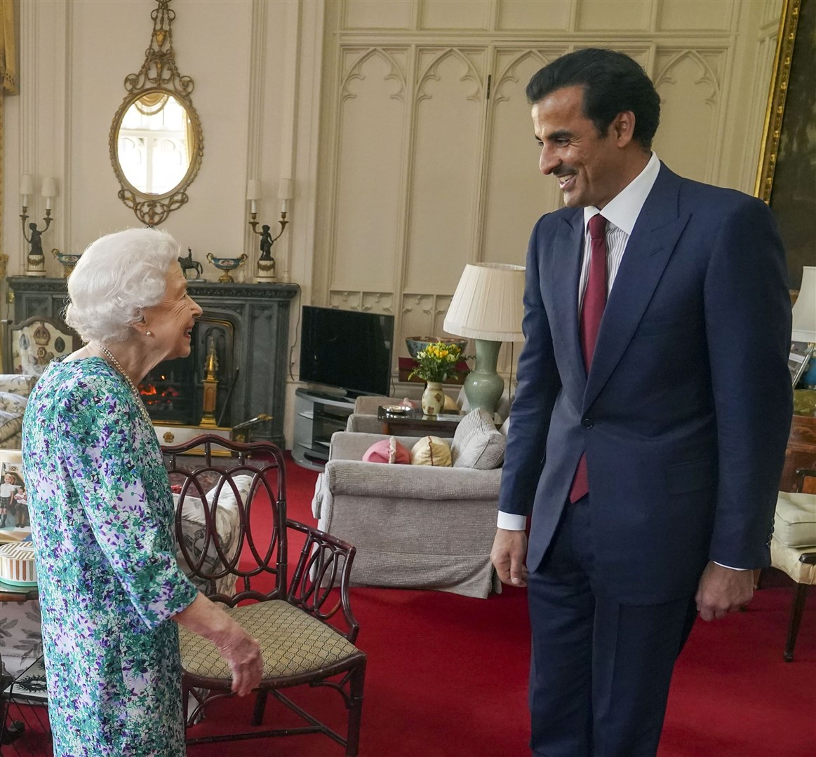 The Queen with the Emir (Steve Parsons/PA)