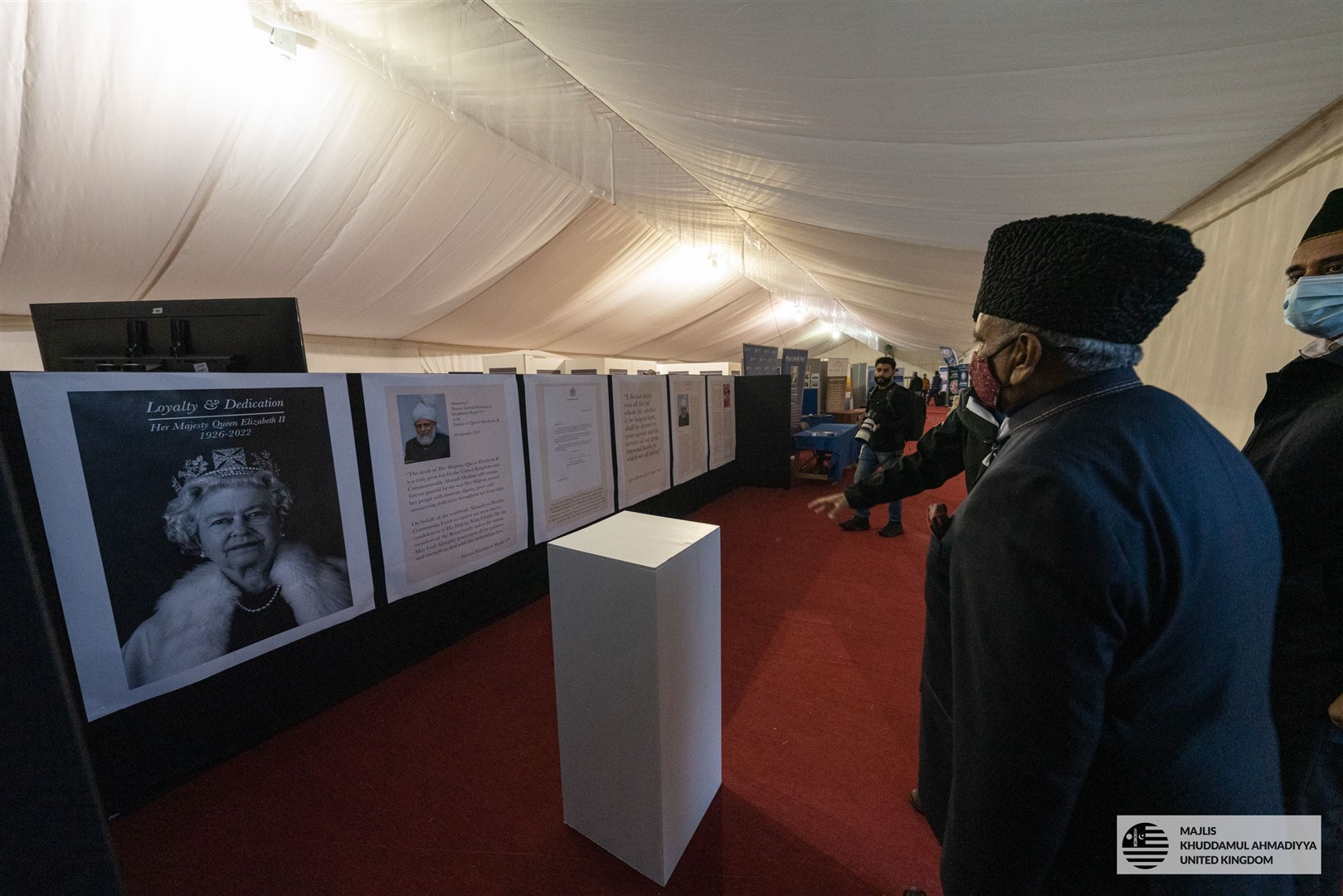 An exhibition has been launched to pay tribute to the Queen (Ahmadiyya Muslim Youth Association UK/PA)