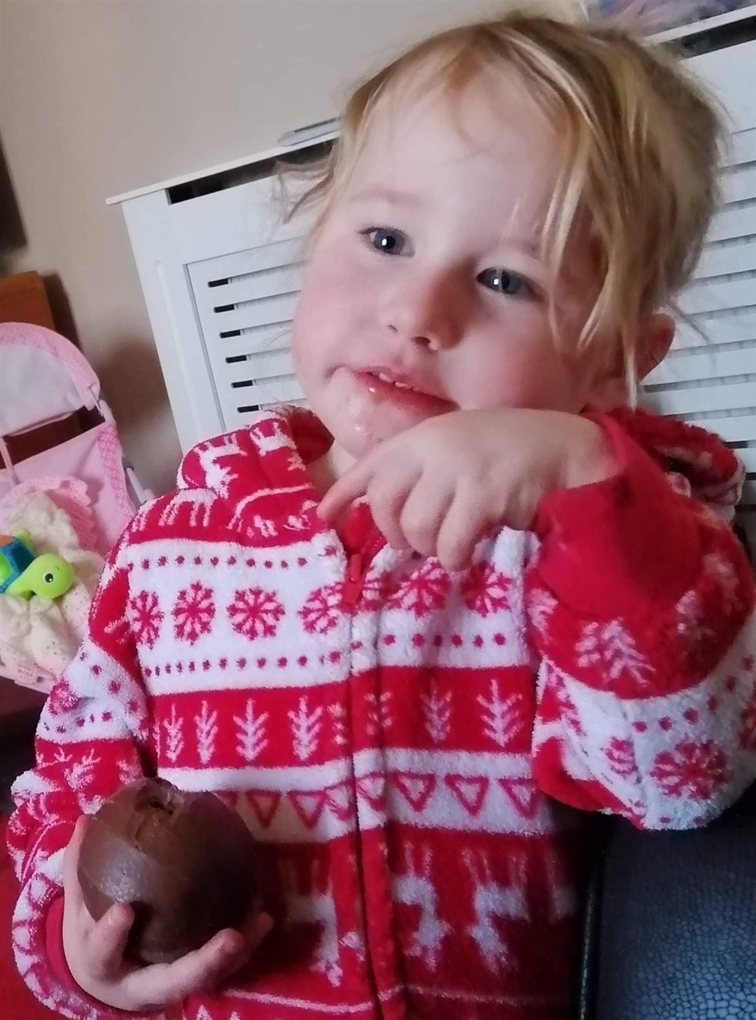 Two-year-old Lola James suffered a ‘catastrophic’ head injury at her home in July 2020 and died in hospital four days later (Family handout/Dyfed-Powys Police/PA)