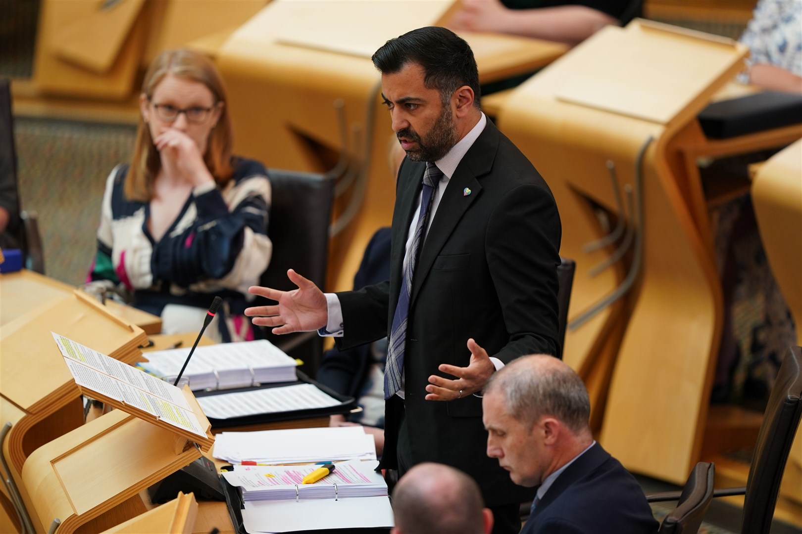 First Minister Humza Yousaf confirmed in Parliament that a public inquiry will be held (Andrew Milligan/PA)