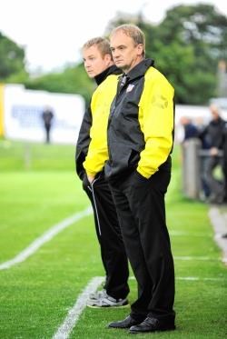 Rothes management duo Paul Lamberton and Willie Duncan (front).