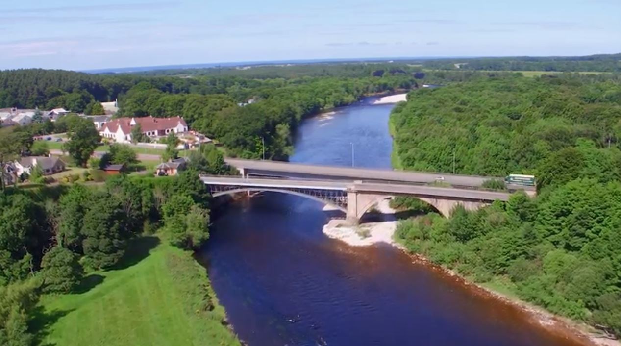 Work has been completed on the Spey Bridge.