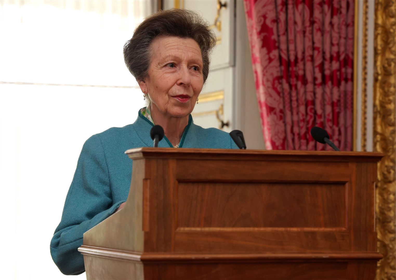 The Princess Royal read the King’s speech on his behalf at the reception (Tristan Fewings/PA)