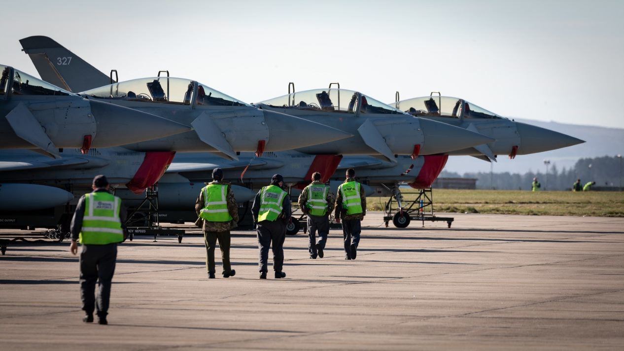 Four RAF Lossiemouth jets left the base yesterday to take part in Operation BILOXI, a Nato mission to guard Eastern European airspace from potential threats.