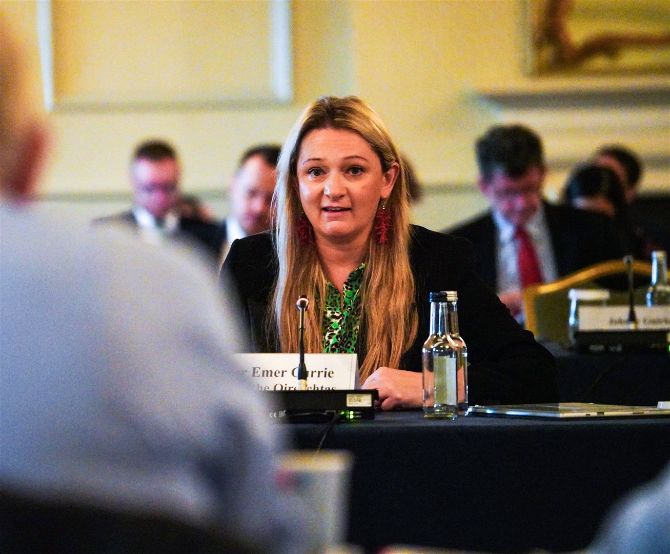 Senator Emer Currie, chairwoman of the Sovereign Affairs Committee of the British-Irish Parliamentary Assembly (PA)