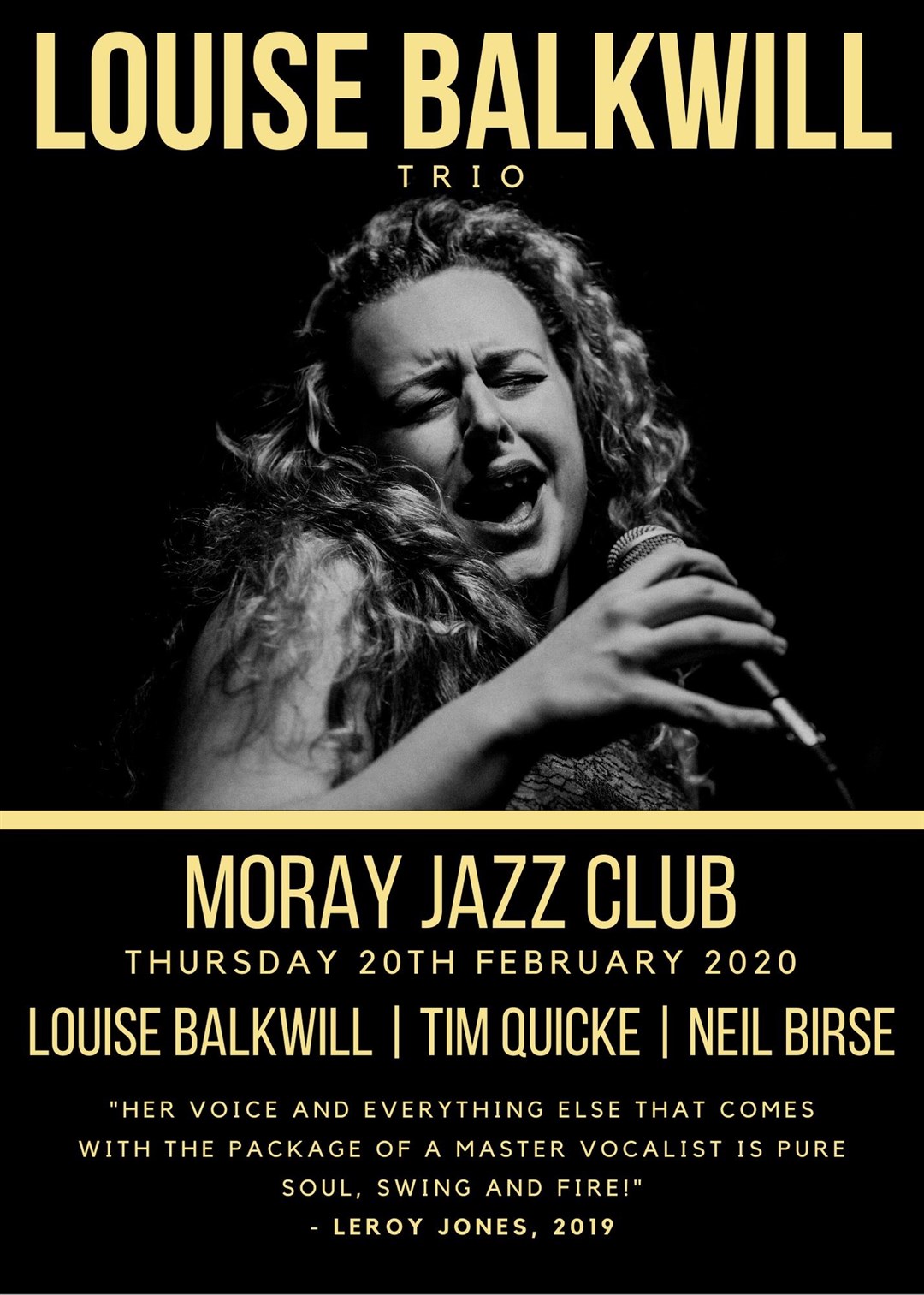 Louise Balkwill will perform at Moray Jazz Club on Thursday, February 20.