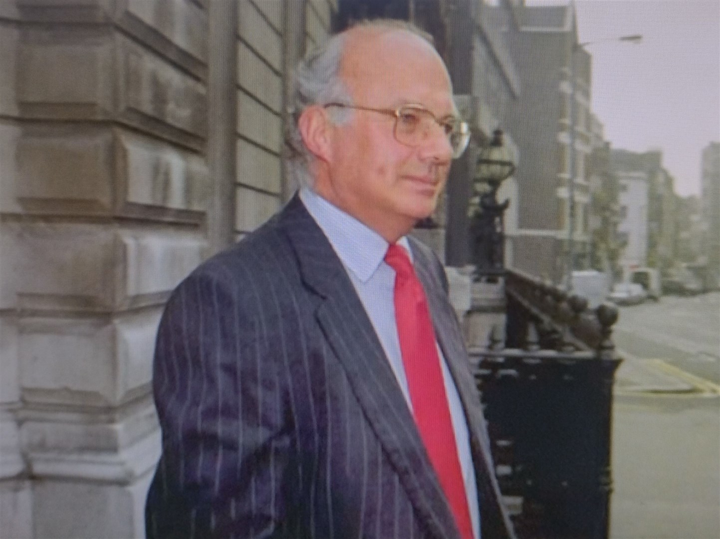The 'Laird of Tomintoul' Anthony Williams in the 1990s. Picture from YouTube promo.