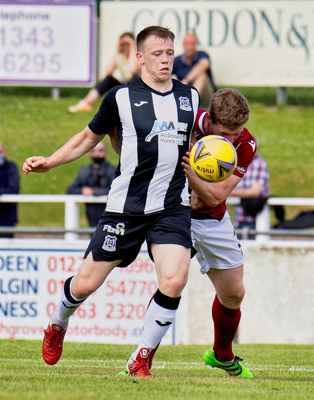 Angus Mailer was Elgin City's goal hero at Stirling. Photo: Bob Crombie