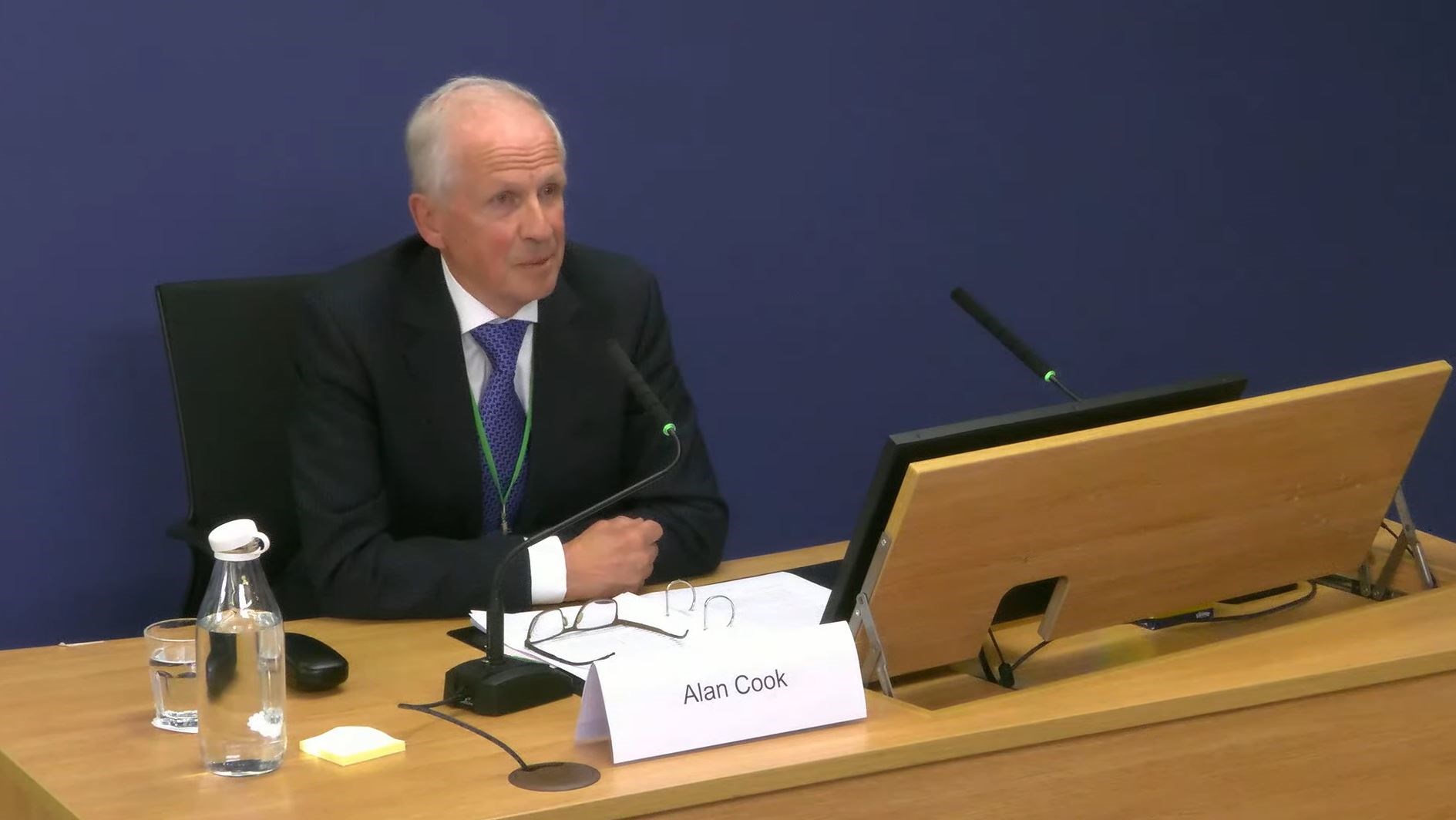 Alan Cook giving evidence to the inquiry (Post Office Horizon IT Inquiry/PA)