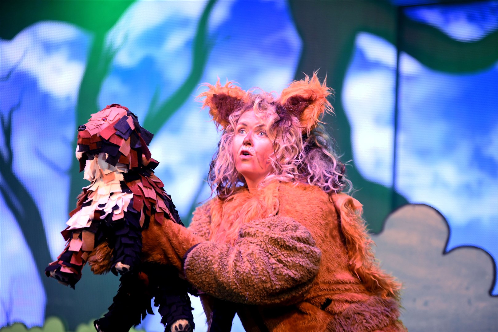 Jessica Stuart as the Lion. Picture: Becky Saunderson