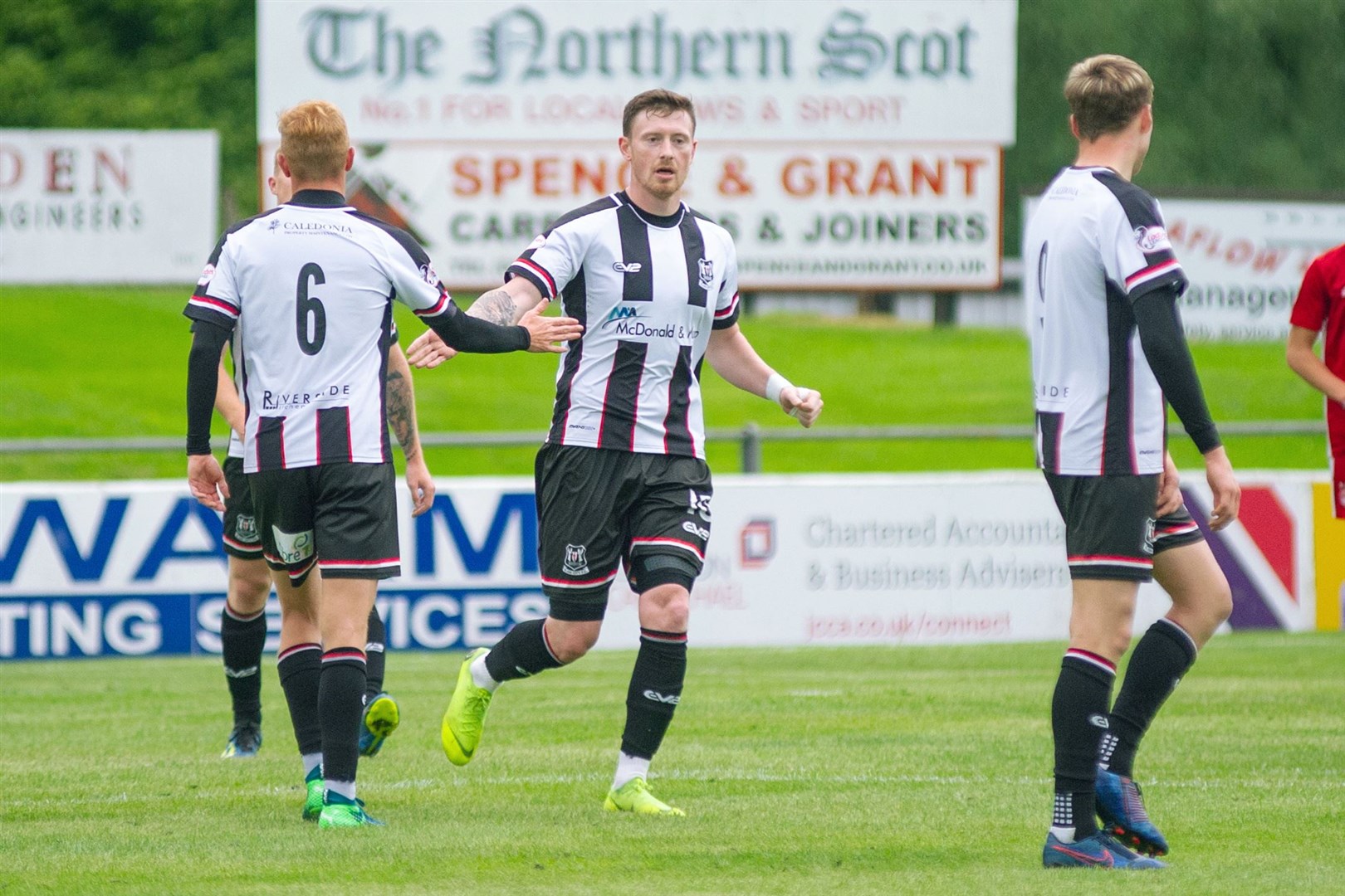 Elgin City's Shane Sutherland scored a double against Cowdenbeath. Picture: Daniel Forsyth. Image No.044377.