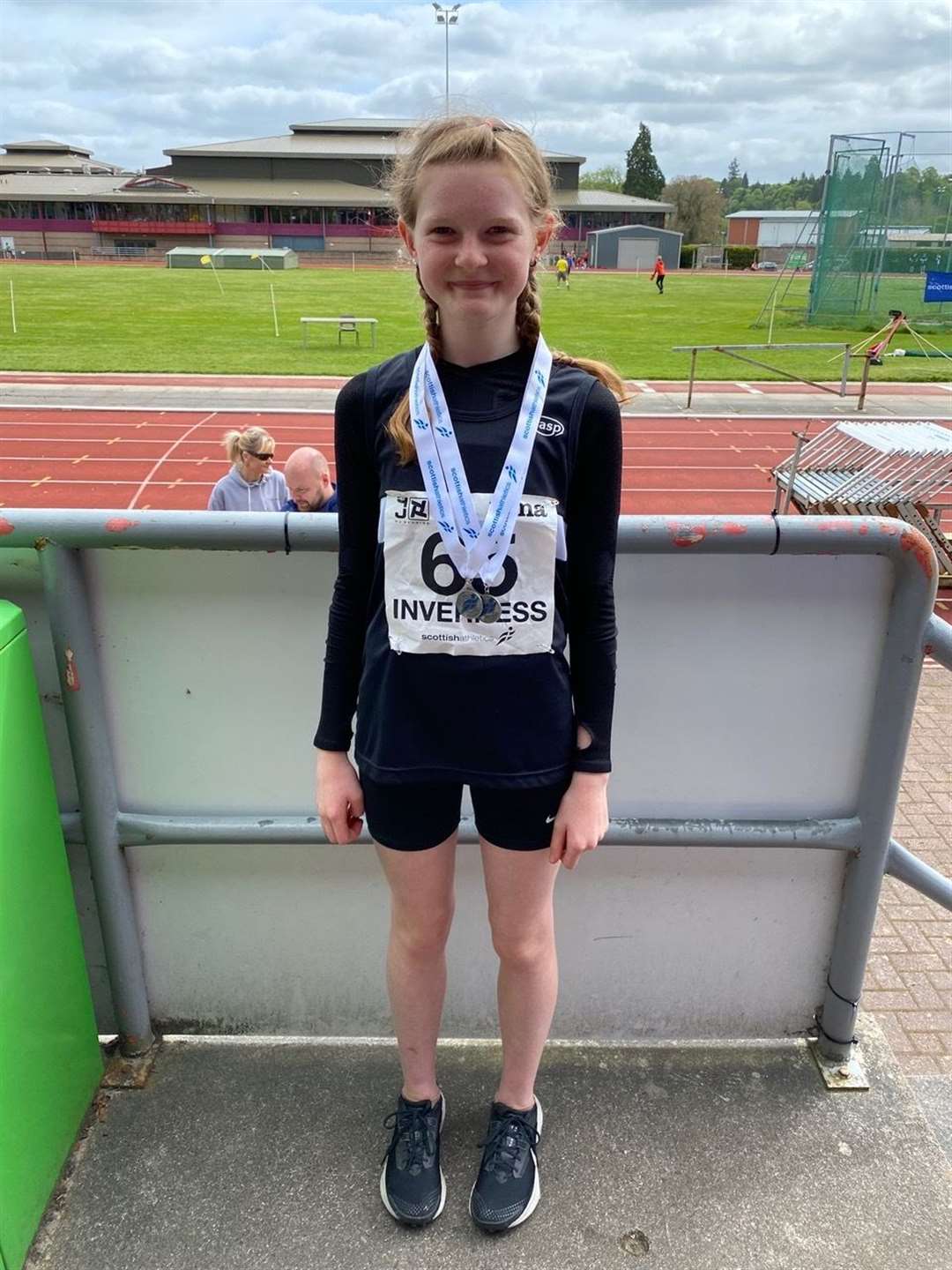 Eilidh Neillie-Rutherford pictured at the track in Inverness.
