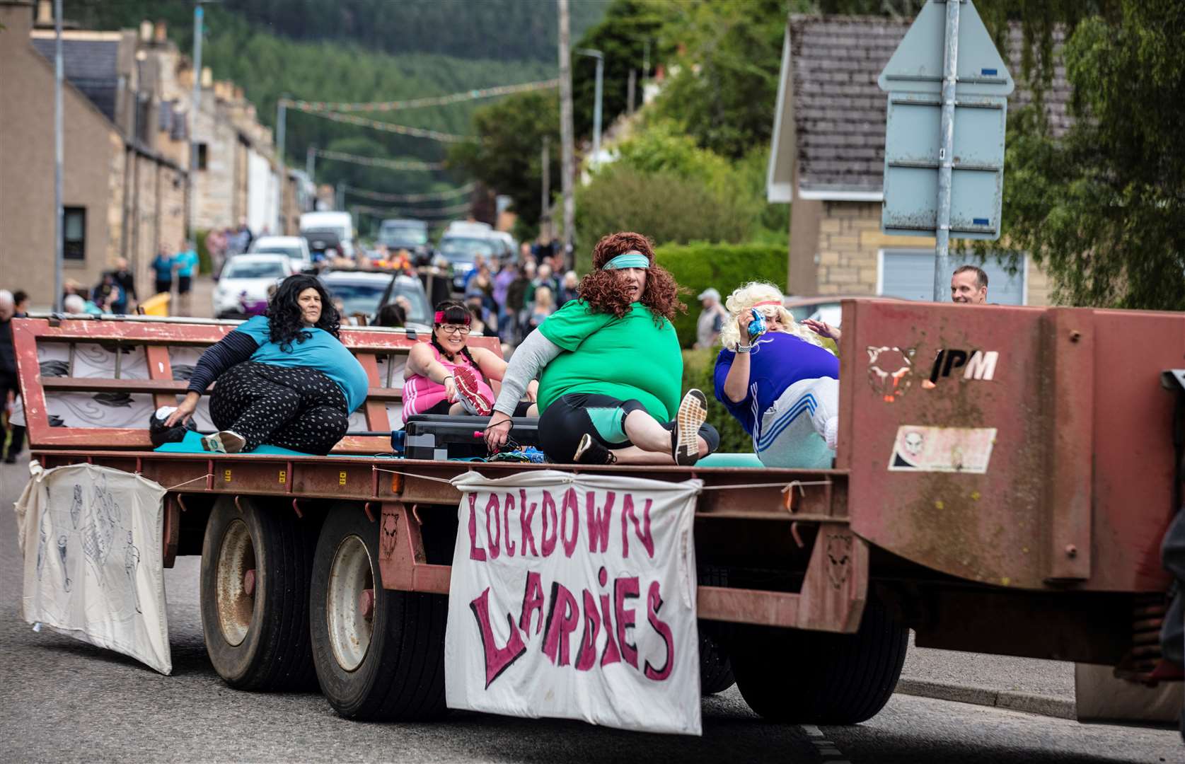 The competition for the best float was won by the Lockdown Lardies. Picture: Nick Gibbons