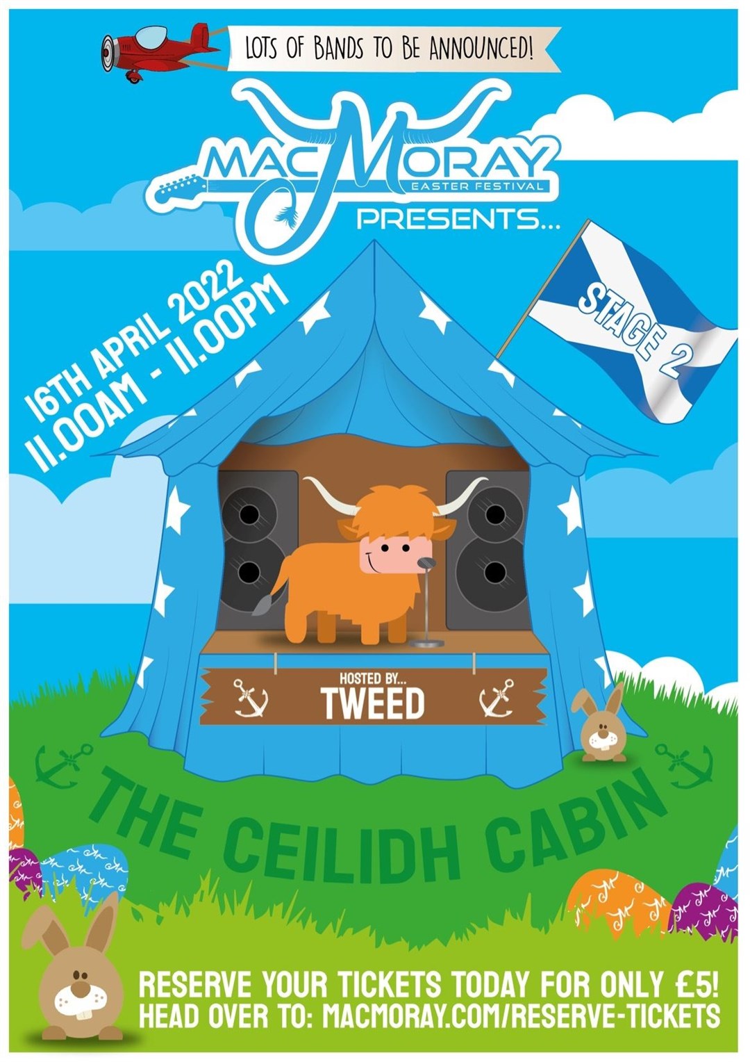 The Ceilidh Cabin, the festival's second stage.