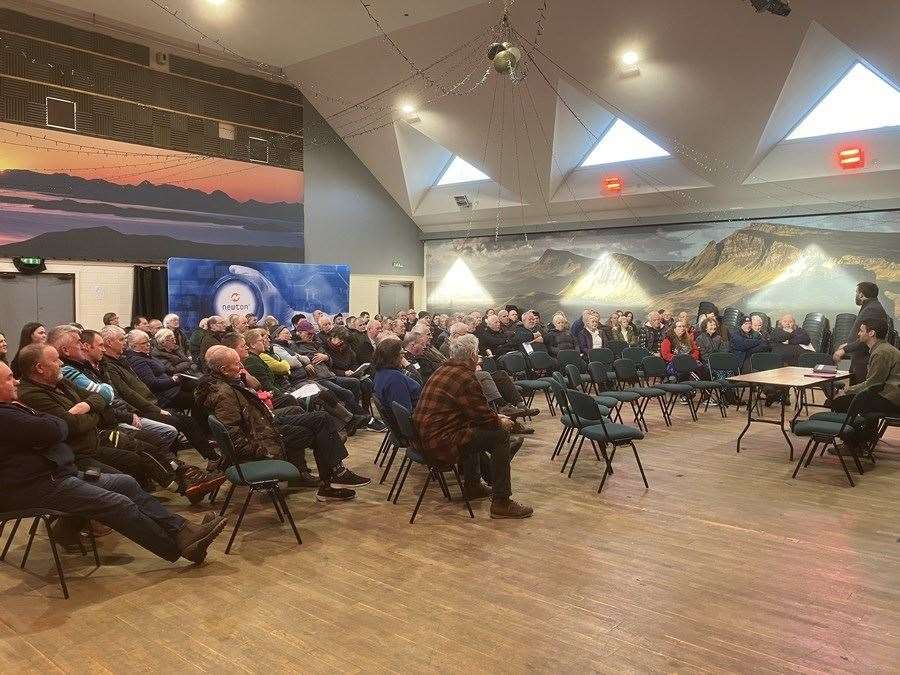 The meeting in Skye showed the level of opposition to the proposals. Picture: NFU Scotland