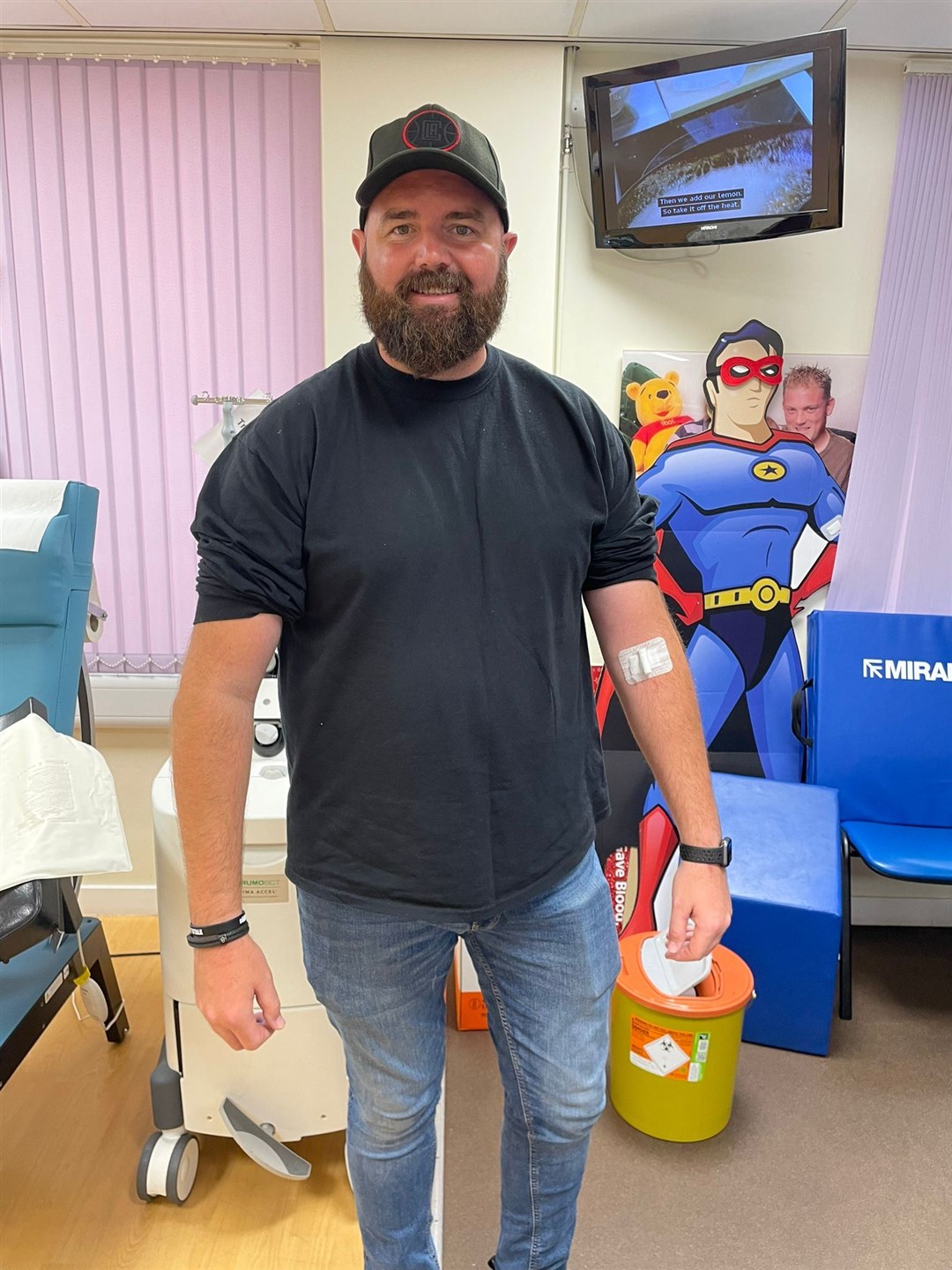 Carl Etherington, from Castleford, West Yorkshire, gave blood during Saturday’s campaign and said the atmosphere at the donor centre was ‘”brilliant’ (Who Is Hussain?/PA)