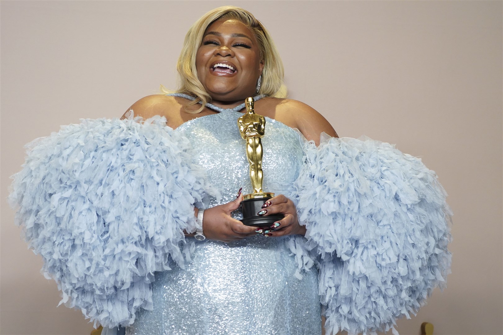Da’Vine Joy Randolph won the award for best performance by an actress in a supporting role for The Holdovers (Jordan Strauss/Invision/AP)