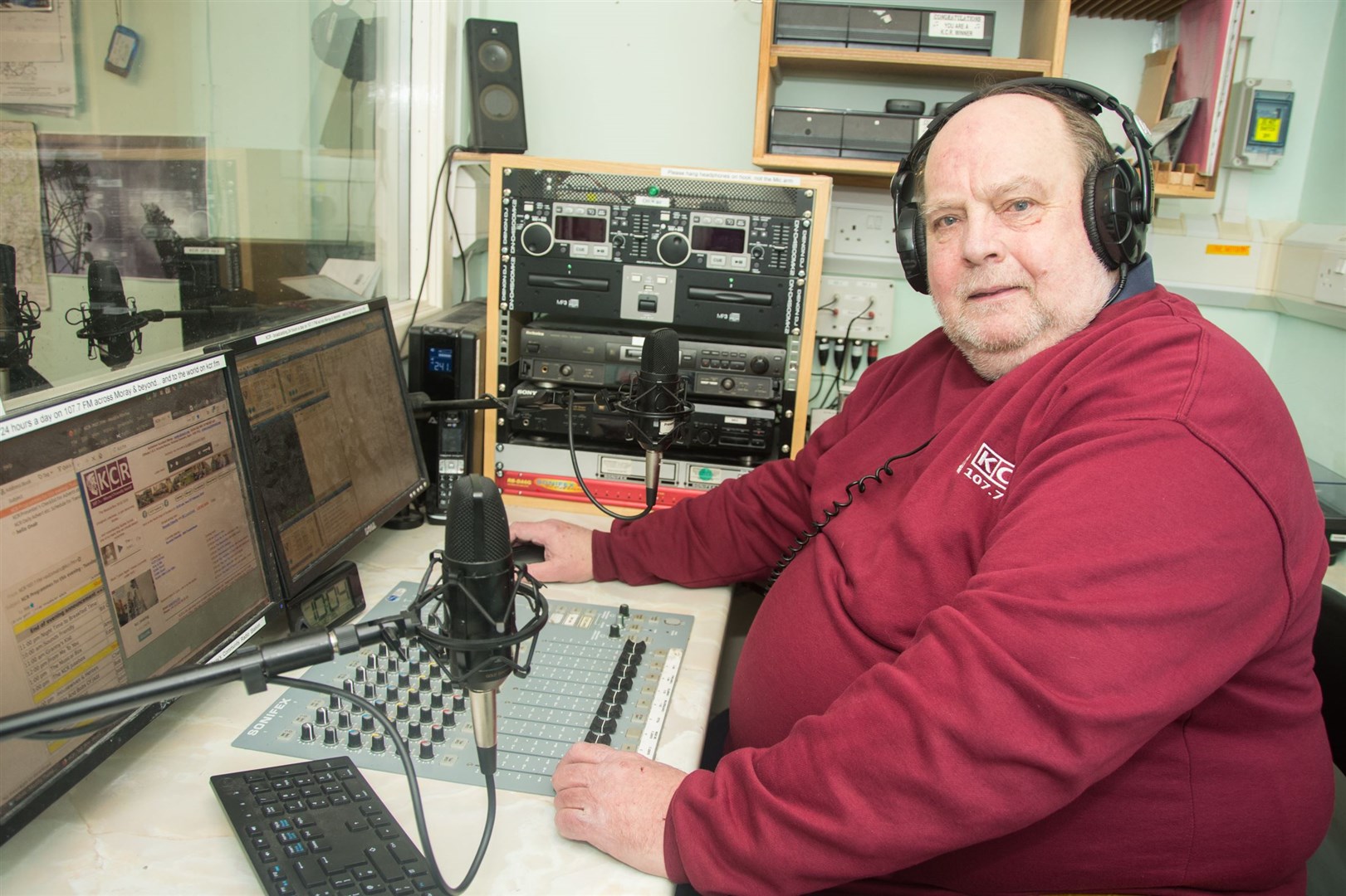 Eddie Stuart, the chairman of Keith Community Radio. Picture: Becky Saunderson. Image No.043330.