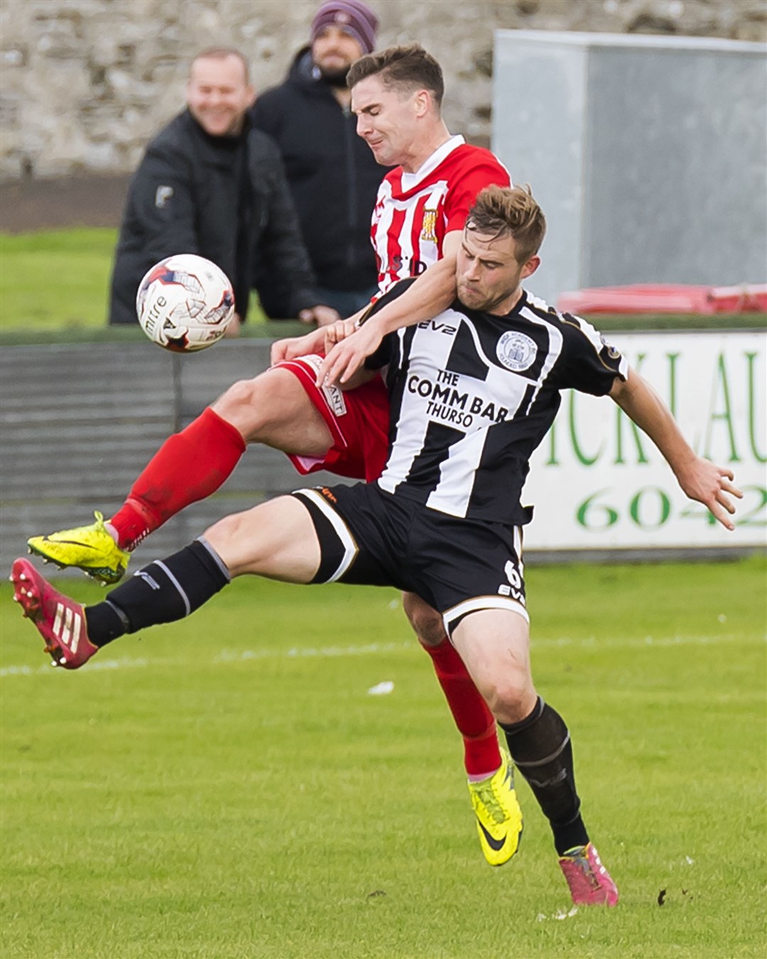 Gordon McNab in action for Wick, now back at Forres Mechanics for a second spell and will face his old team on Saturday.