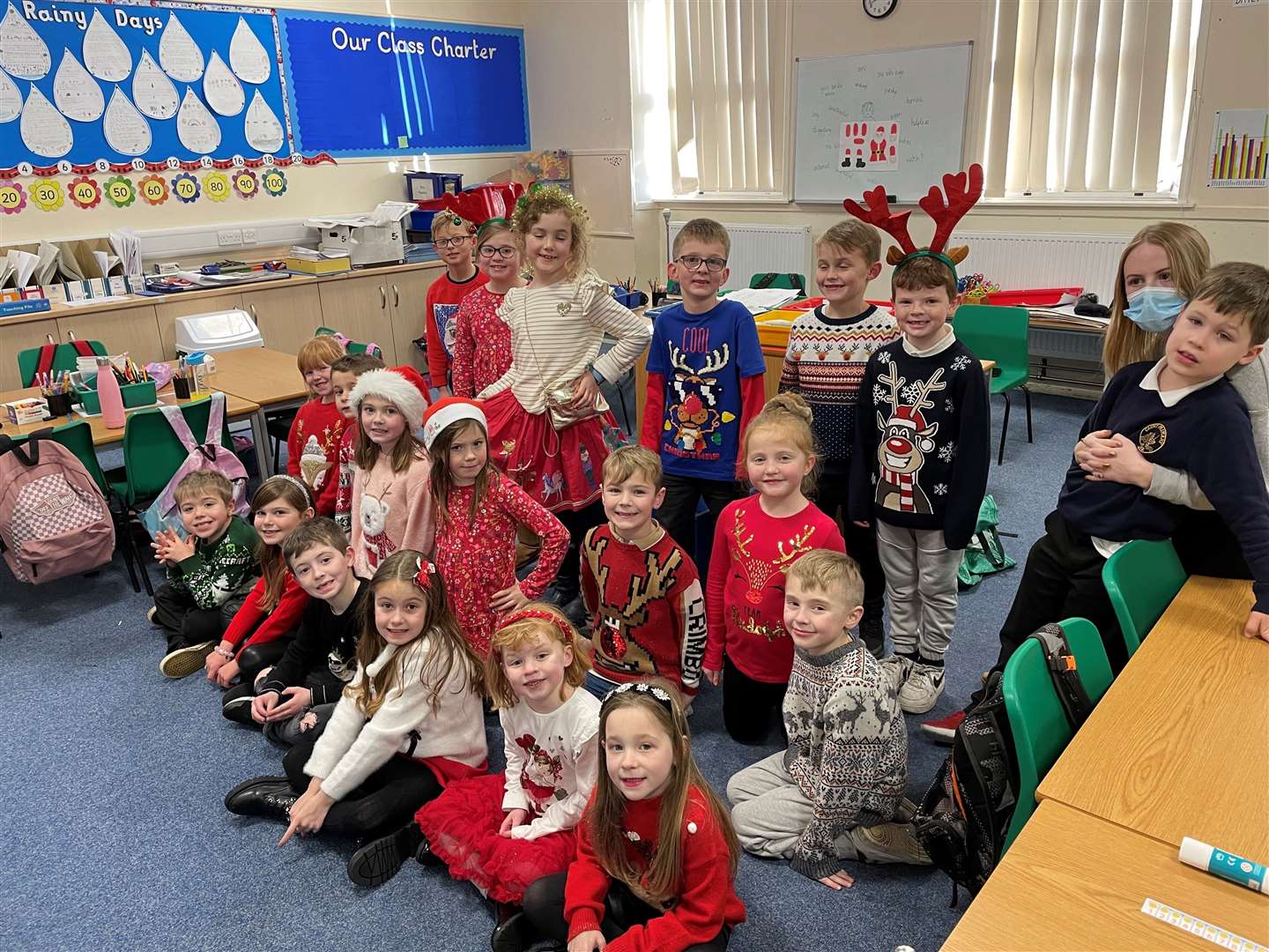 P3P get into the festive spirit with some Christmas jumpers.