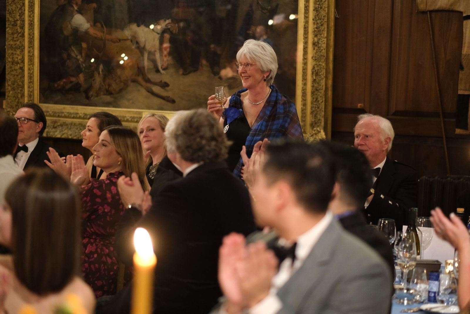 Ann toasting the Masters of the Quaich. Photo Shannon Toft