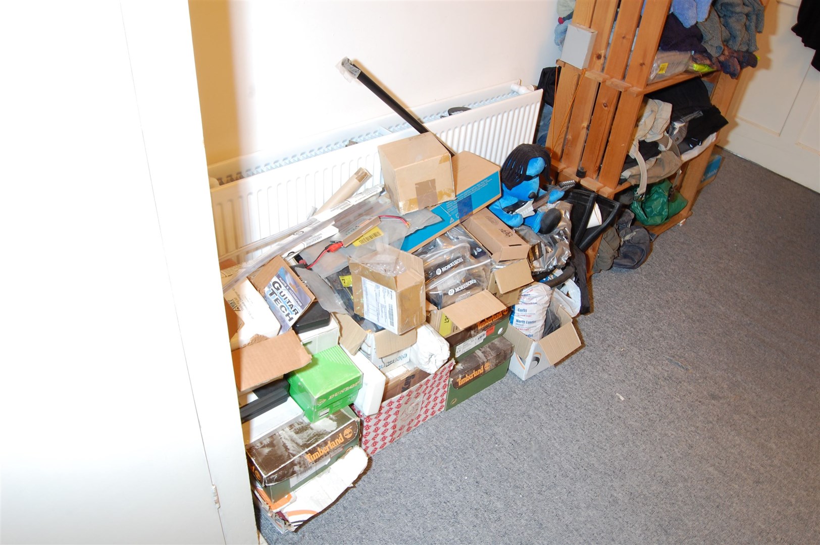 Items found by police at the home of Michael Seed. (Metropolitan Police/PA)