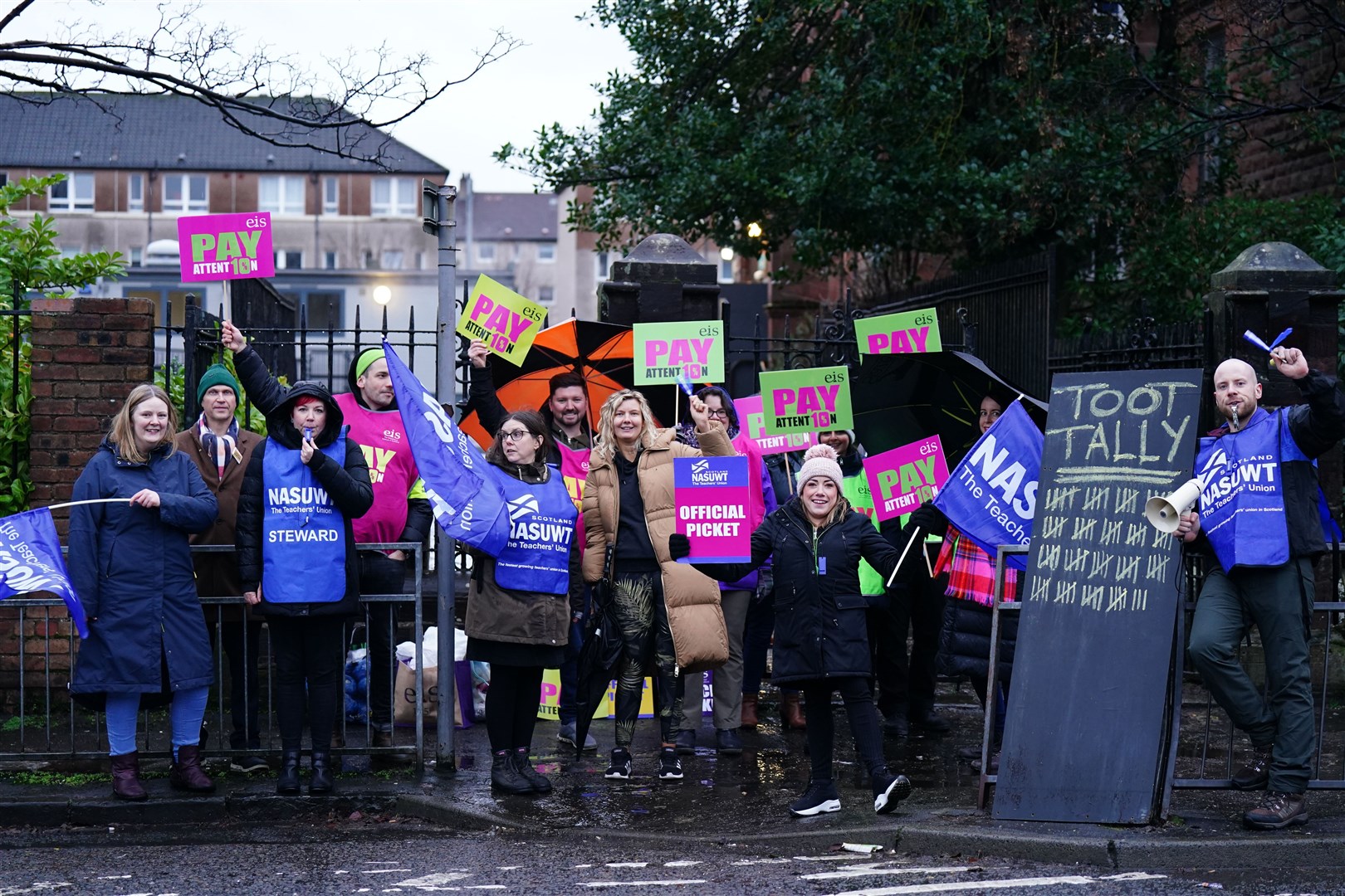 Teachers have been out on strike in the dispute over pay (Jane Barlow/PA)