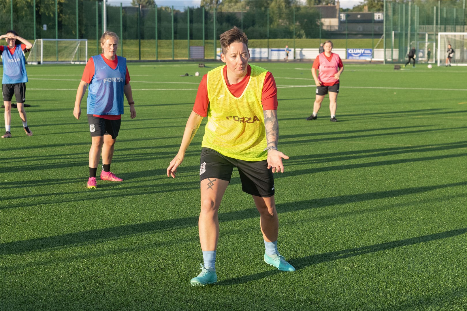Elgin City Ladies training ahead of their first match. ..Picture: Beth Taylor.