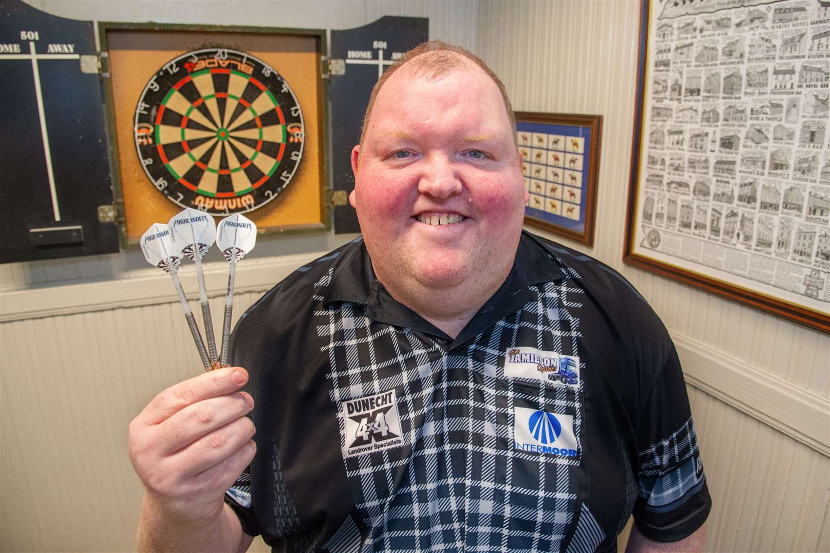 Huntly darts hero John Henderson will play in the World Cup of Darts for the first time. Picture: Daniel Forsyth.