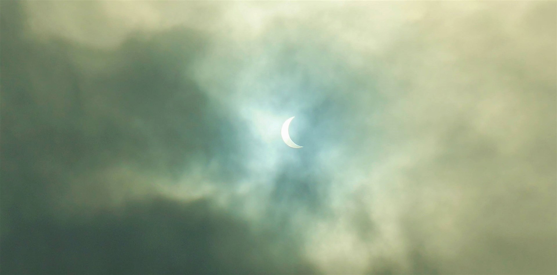 There was a partial eclipse of the sun visible from sites in Caithness back in 2015. Picture: DGS
