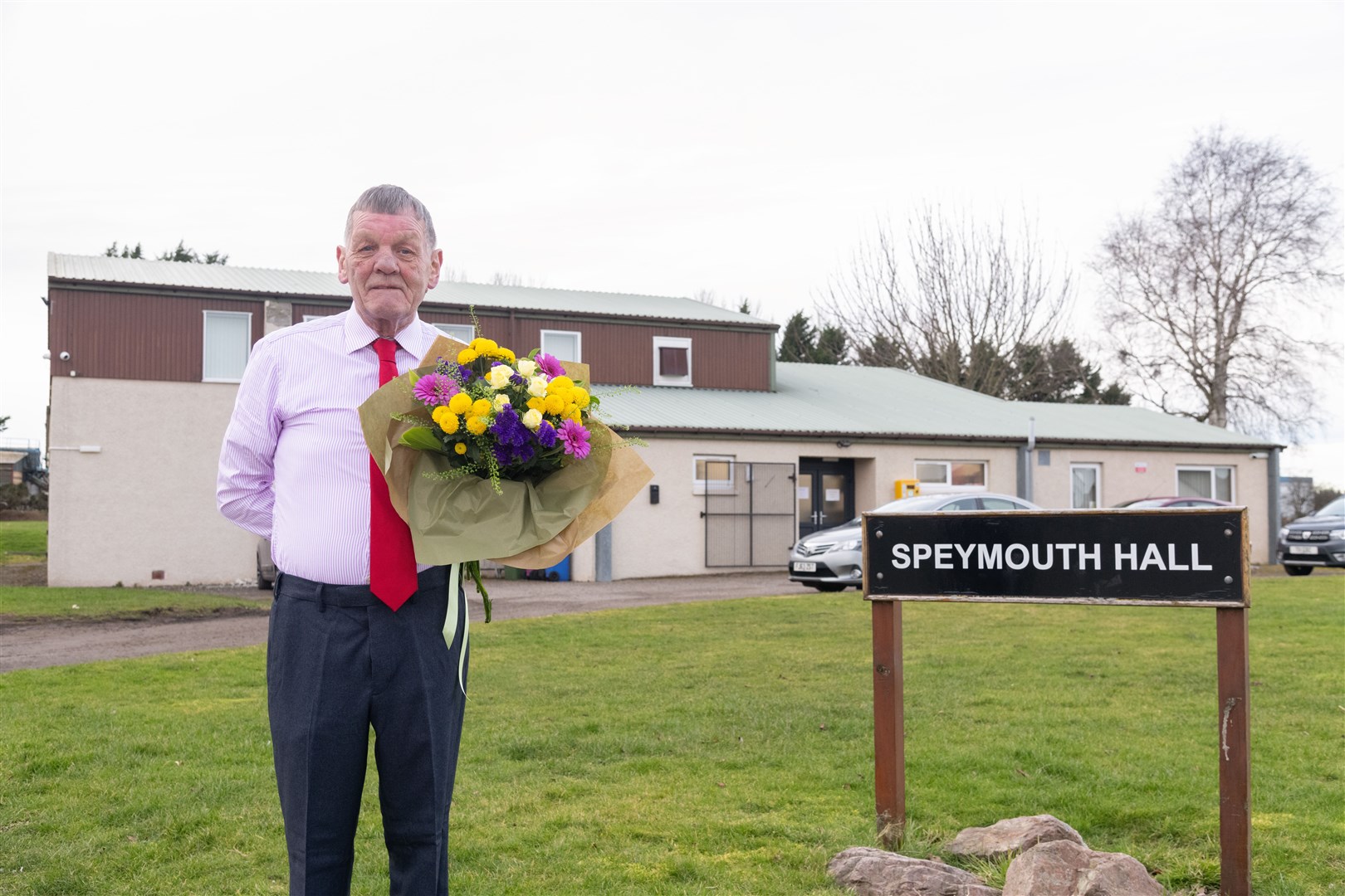 Ronnie Smith, President of Speymouth Village Hall, is reinstating the Mosstodloch Flower Show after 15 years...Picture: Beth Taylor