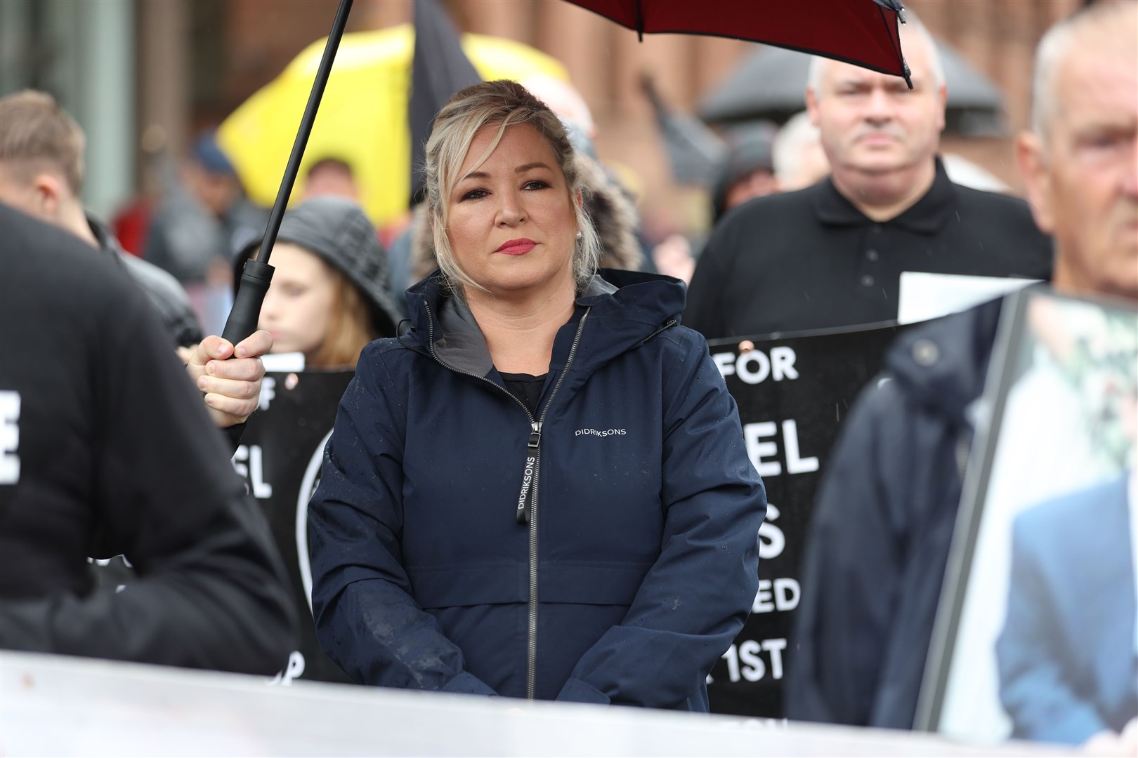 Sinn Fein Vice President Michelle O’Neill at Sunday’s rally (Liam McBurney/PA)