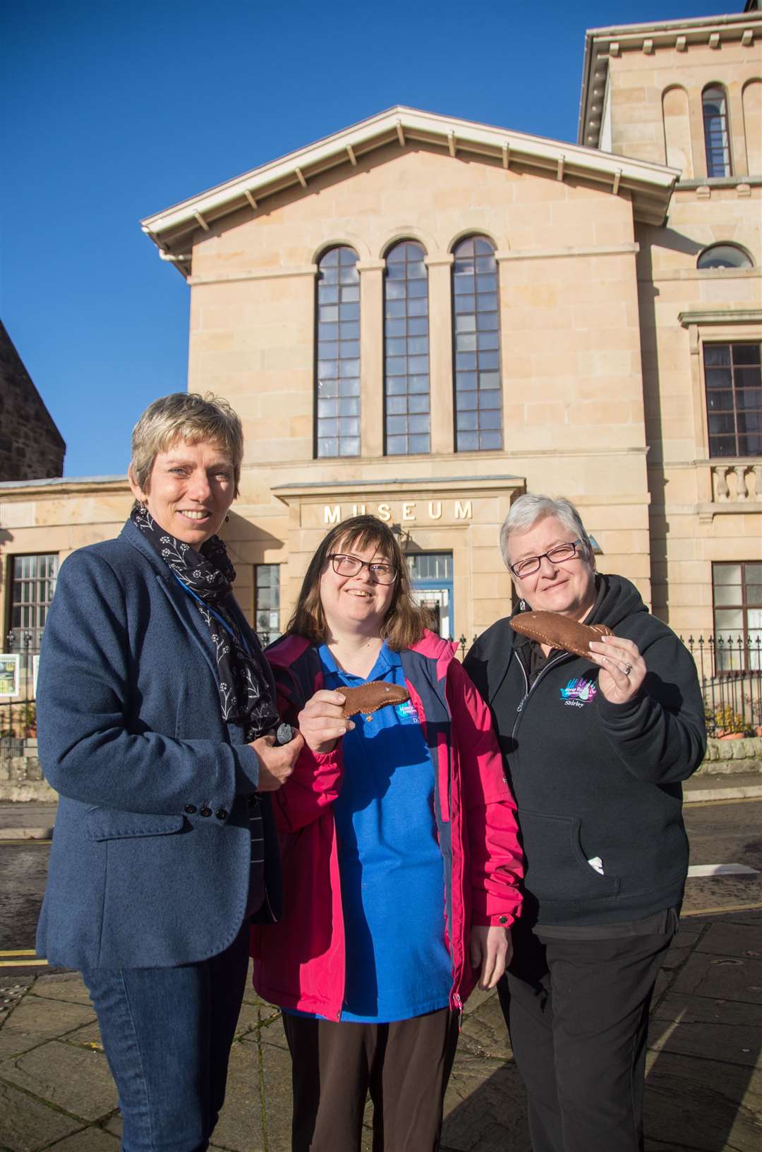 Elgin Museum has received funding of £23,270 from Weston Loan Program. Left to right: Elgin Museum's Dr Alison Wright, trainee with Moray Reach Out Diane Cameron and Shirley Nicoll of Moray Reach Out. Picture: Becky Saunderson..