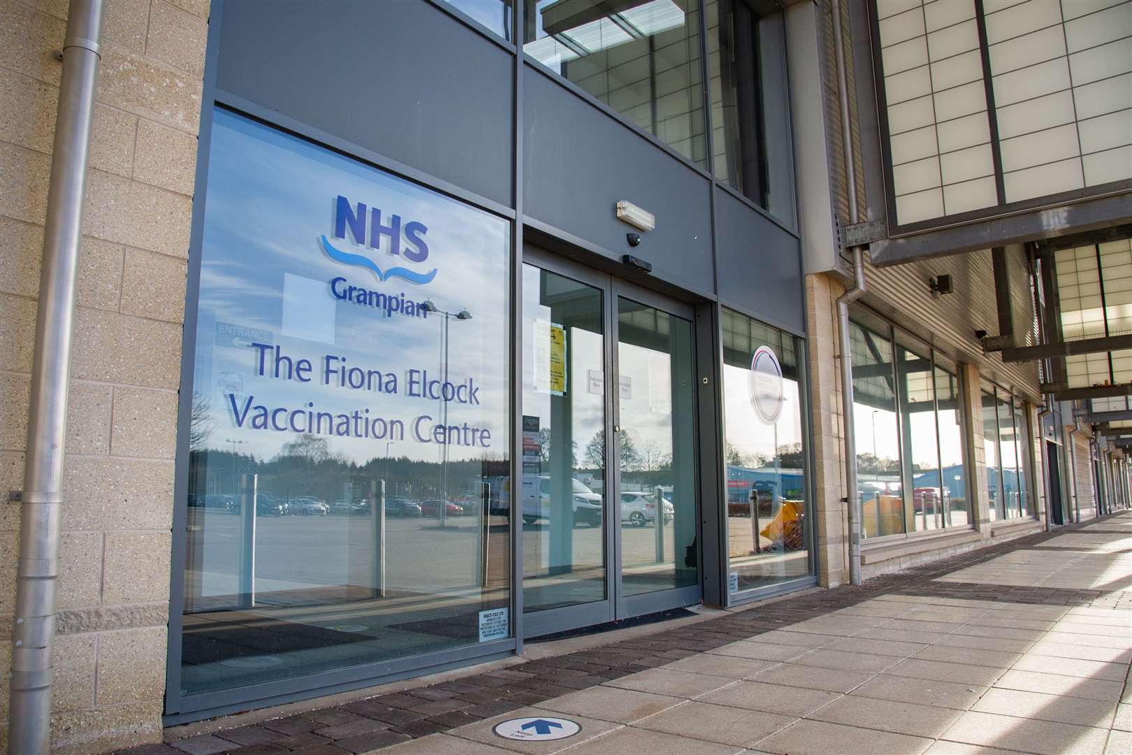The Fiona Elcock Vaccination Centre, at Elgin's Edgar Road Retail Park. Picture: Daniel Forsyth.