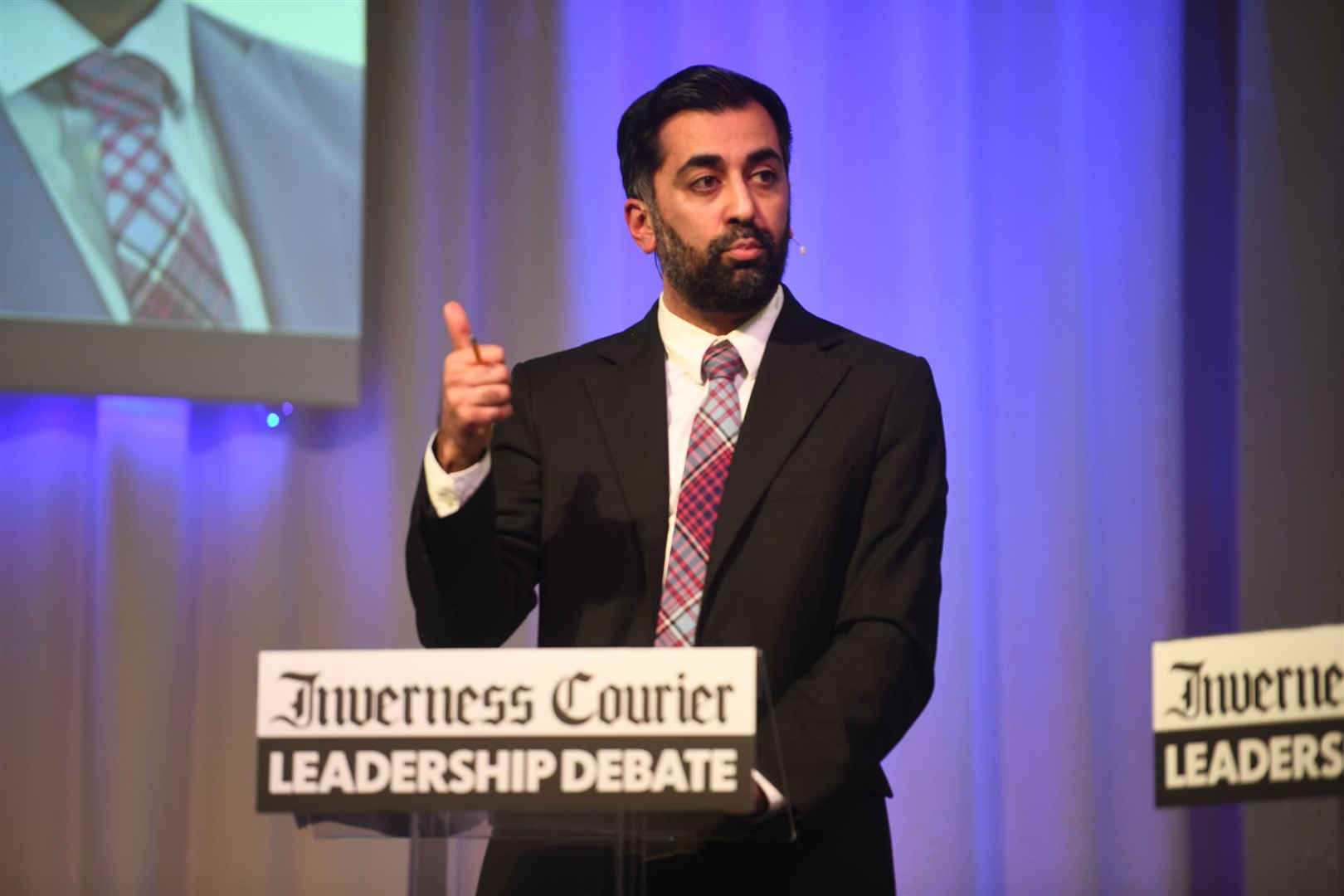 Along with the other candidates, Humza Yousaf was asked about the decentralisation of 999 call handing services during the Inverness Courier Leadership Debate.