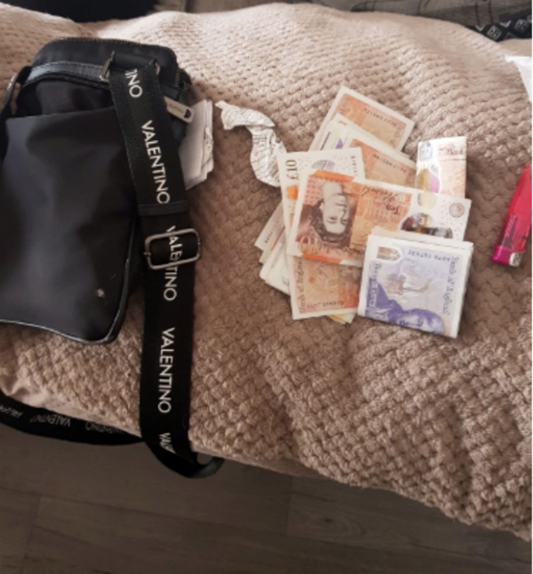 More than £10,000 in cash was seized from Hennigan’s home, found hidden in a bag and pillowcase (Home Office/PA)