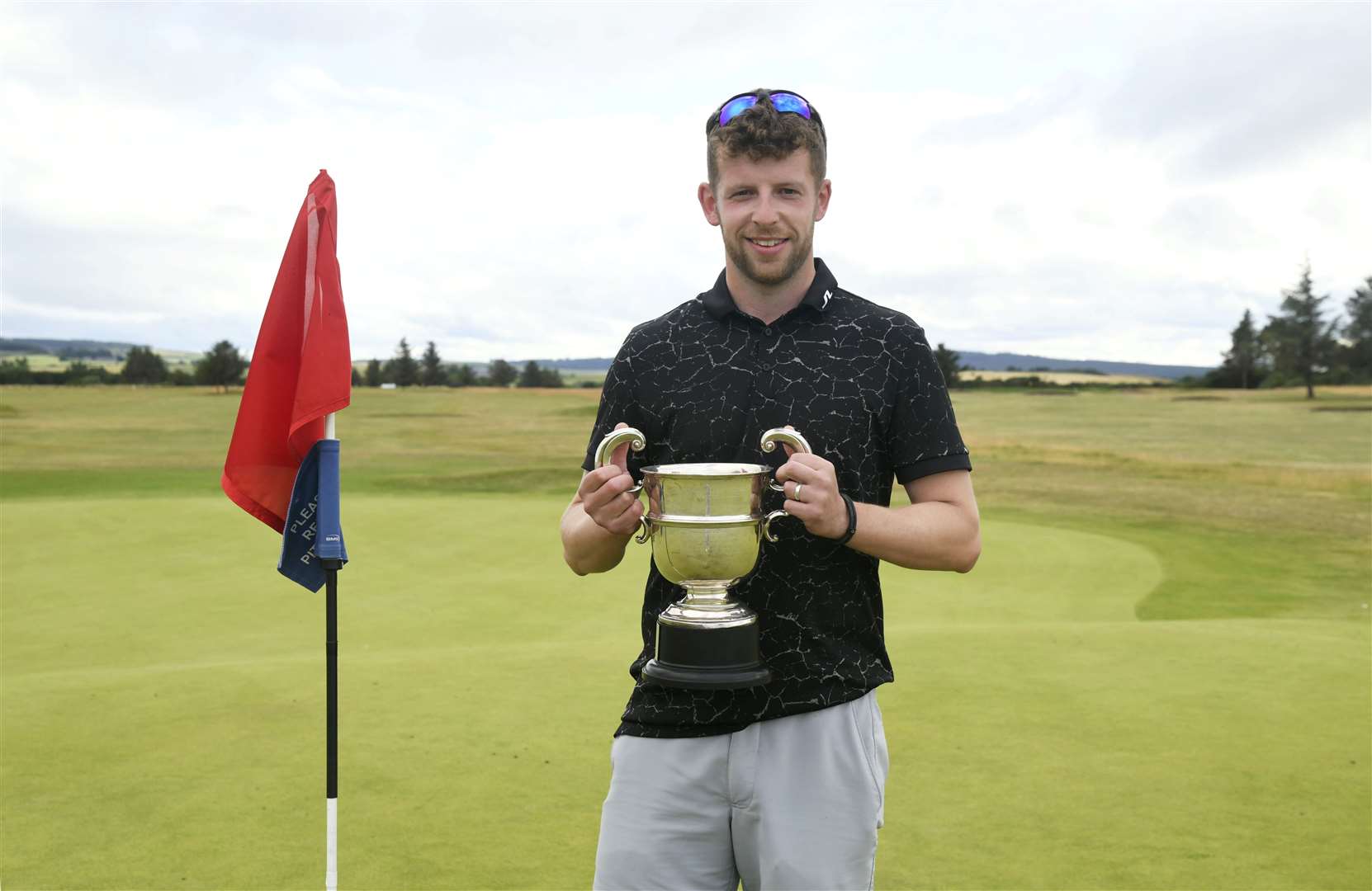 Ryan Copland winner of Scratch, Hendry Cup. ..Buckpool Four Day Golf Prizegiving, Buckie...Picture: Beth Taylor.
