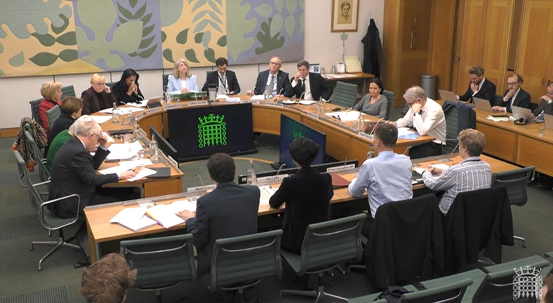 Chancellor of the Exchequer Jeremy Hunt (front, second right) giving evidence before the Treasury Committee at the House of Commons (House of Commons/UK Parliament/PA)