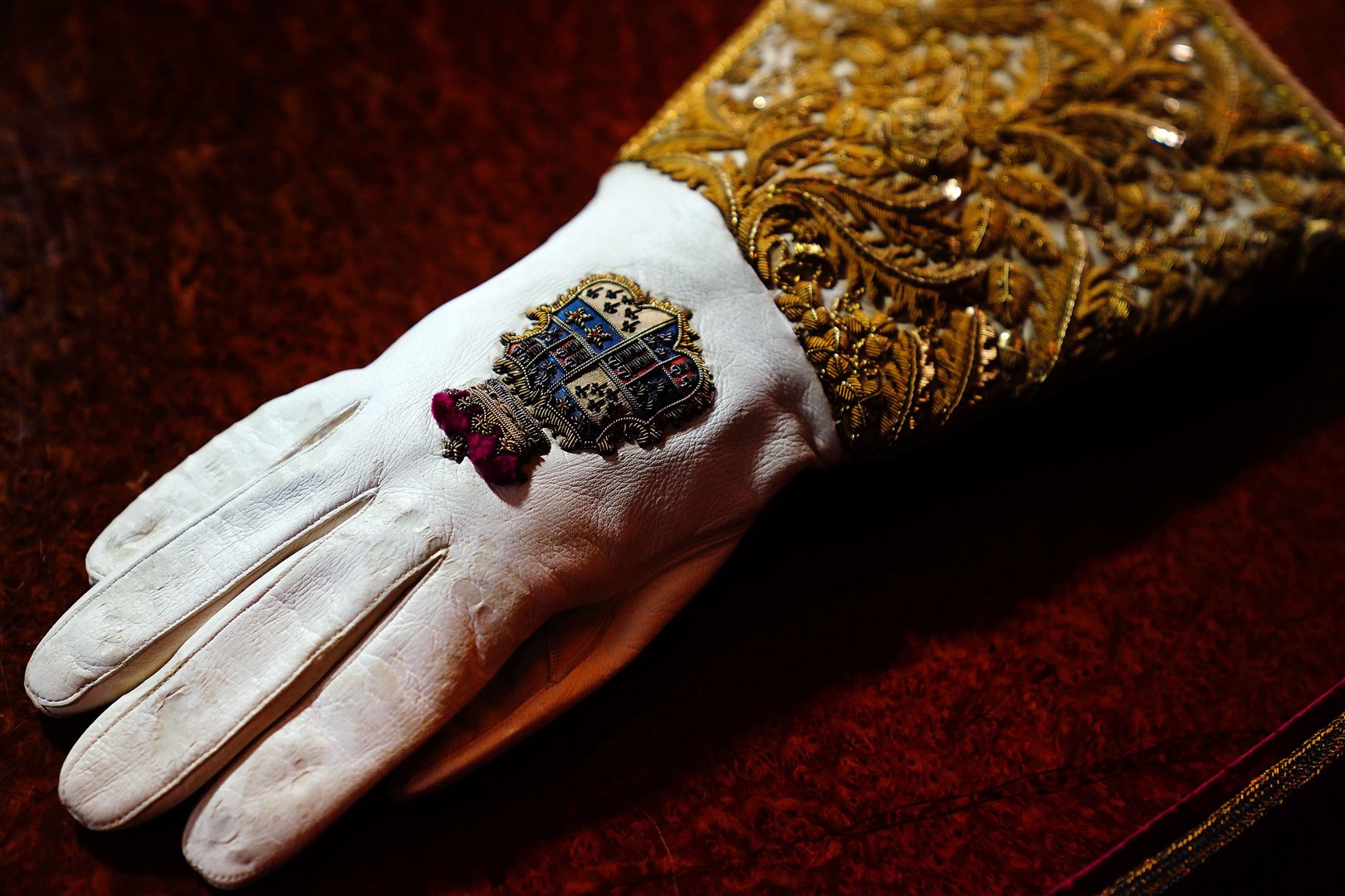 The Coronation Glove also known as the Coronation Gauntlet (Victoria Jones/PA)