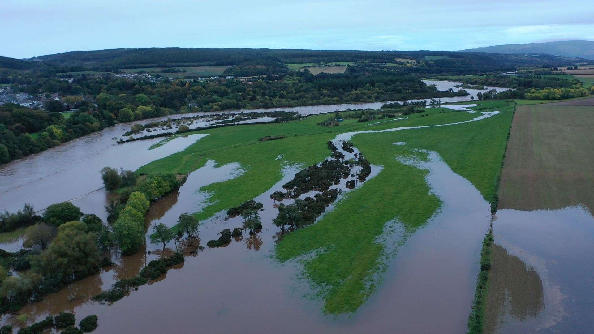 Farm fields are flooded. Picture: John Luckwell