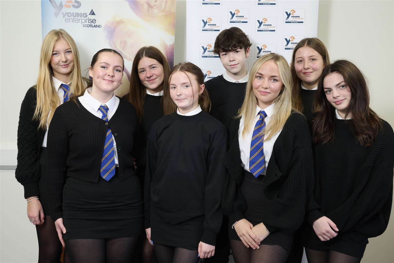 Lossiemouth High School's team that took part in the event.