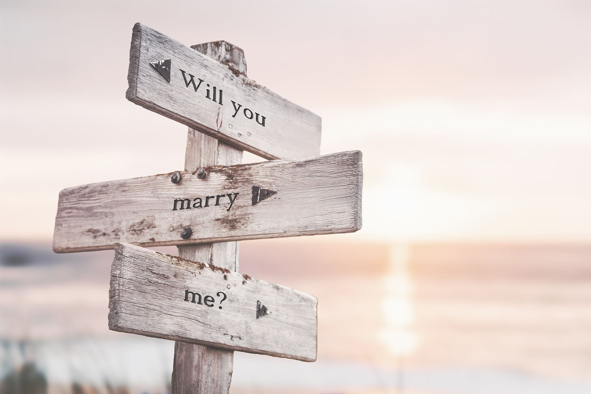 The key question: Will you marry me?
