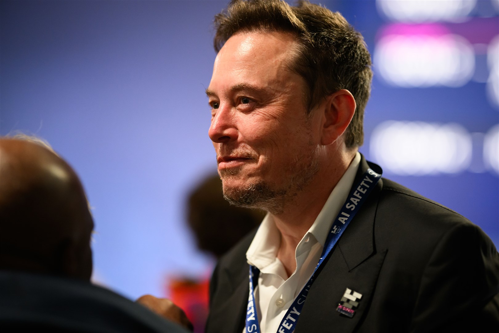 Elon Musk during the AI Safety Summit (Leon Neal/PA)