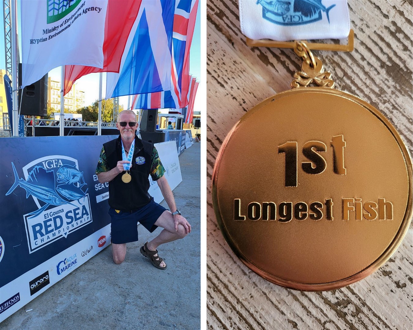 Pete Hill won gold in the longest fish category of the event.