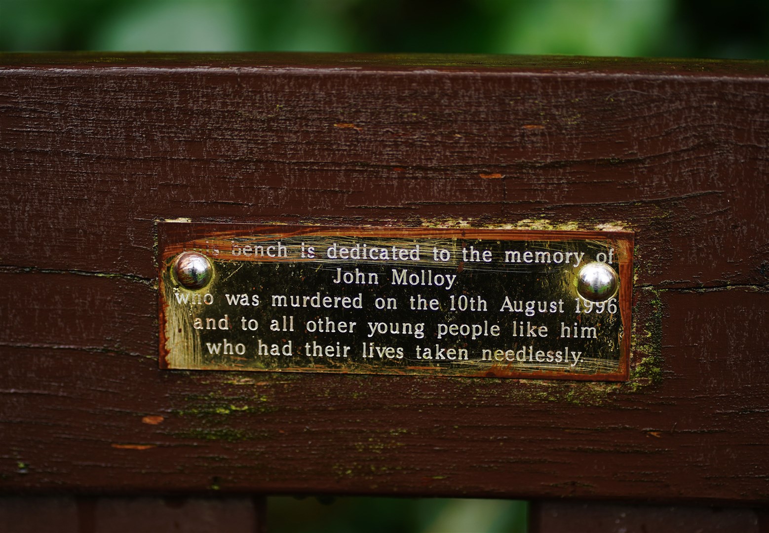 A bench at the Wave Trauma Centre in Belfast (Brian Lawless/PA)