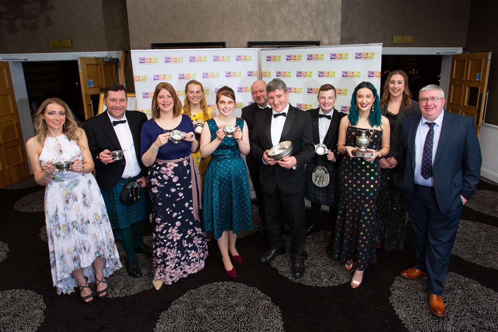 The roll call of winners at the Highlands and Islands Press Ball. Picture: Alison Gilbert