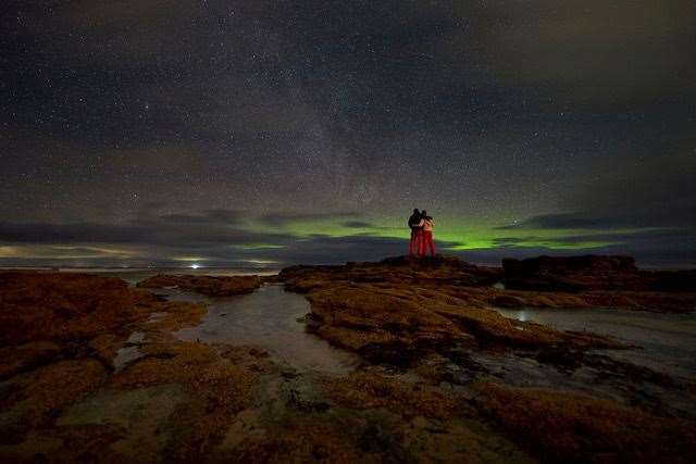 Visitors appreciate the famous Moray northern light...Picture: Will Hall, WRH Photography.