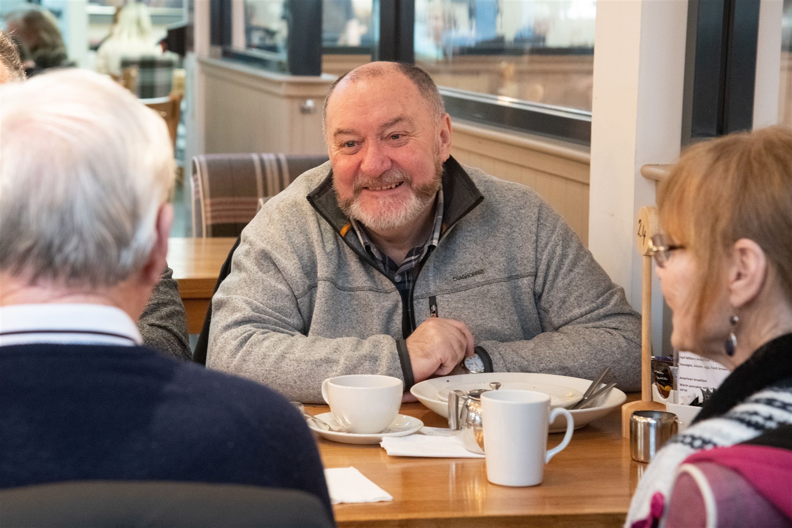 Councillor and former veteran John Divers. ..The Elgin and Lossiemouth Armed Forces Veterans Breakfast Club celebrate thier first anniversary at the Millers Cafe in Decora. ..Picture: Daniel Forsyth..